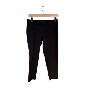 Eileen Fisher Black Ankle-Length Stretch Pants XS 70% Viscose Nylon Blend